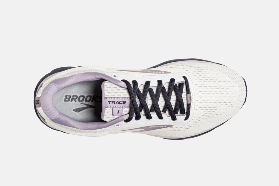 Brooks Trace Road Löparskor Dam - Vita/Rosa - 8764-JIWYP